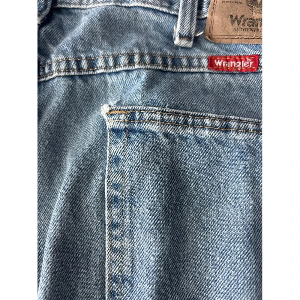 Wrangler Regular Fit Blue Mens 38x32 Straight Leg Denim Jeans